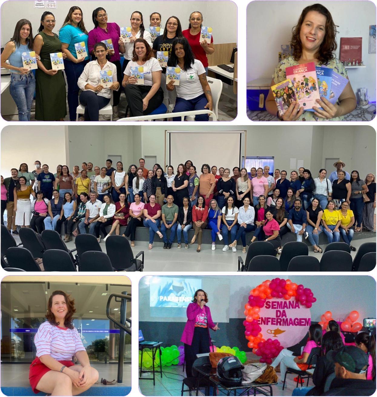 Kirky Dejane em palestras, formações e eventos de enfermagem